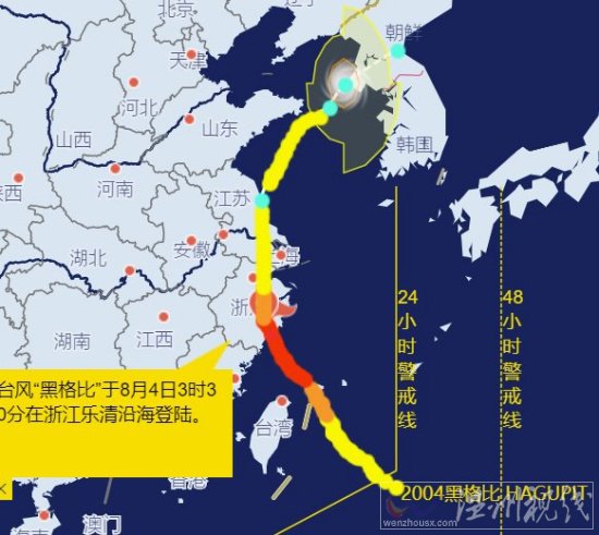 第四號(hào)臺(tái)風(fēng)路徑