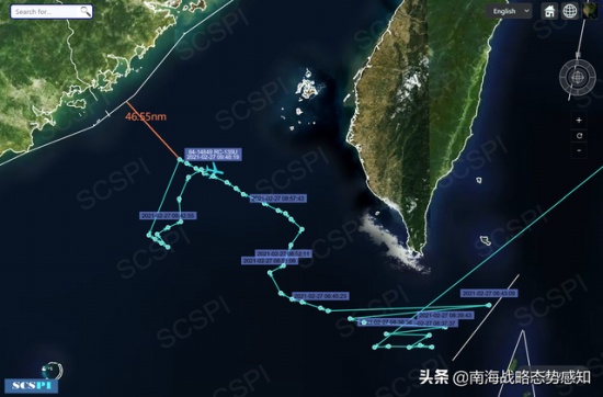 美軍偵察機(jī)逼近廣東海岸偵察