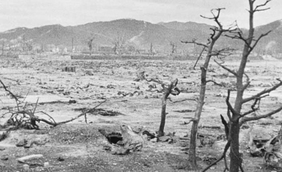 廣島日提醒全世界原子彈造成的破壞，1945年8月6日廣島核爆炸。