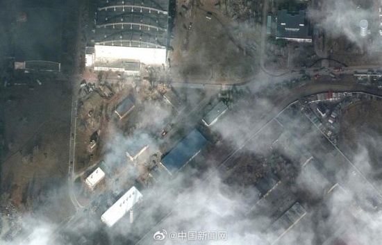 衛星圖:大規模俄軍向基輔推進